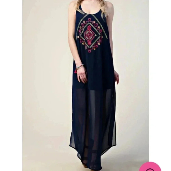 Kori America Embroidered Tribal Maxi - Picture 4 of 5
